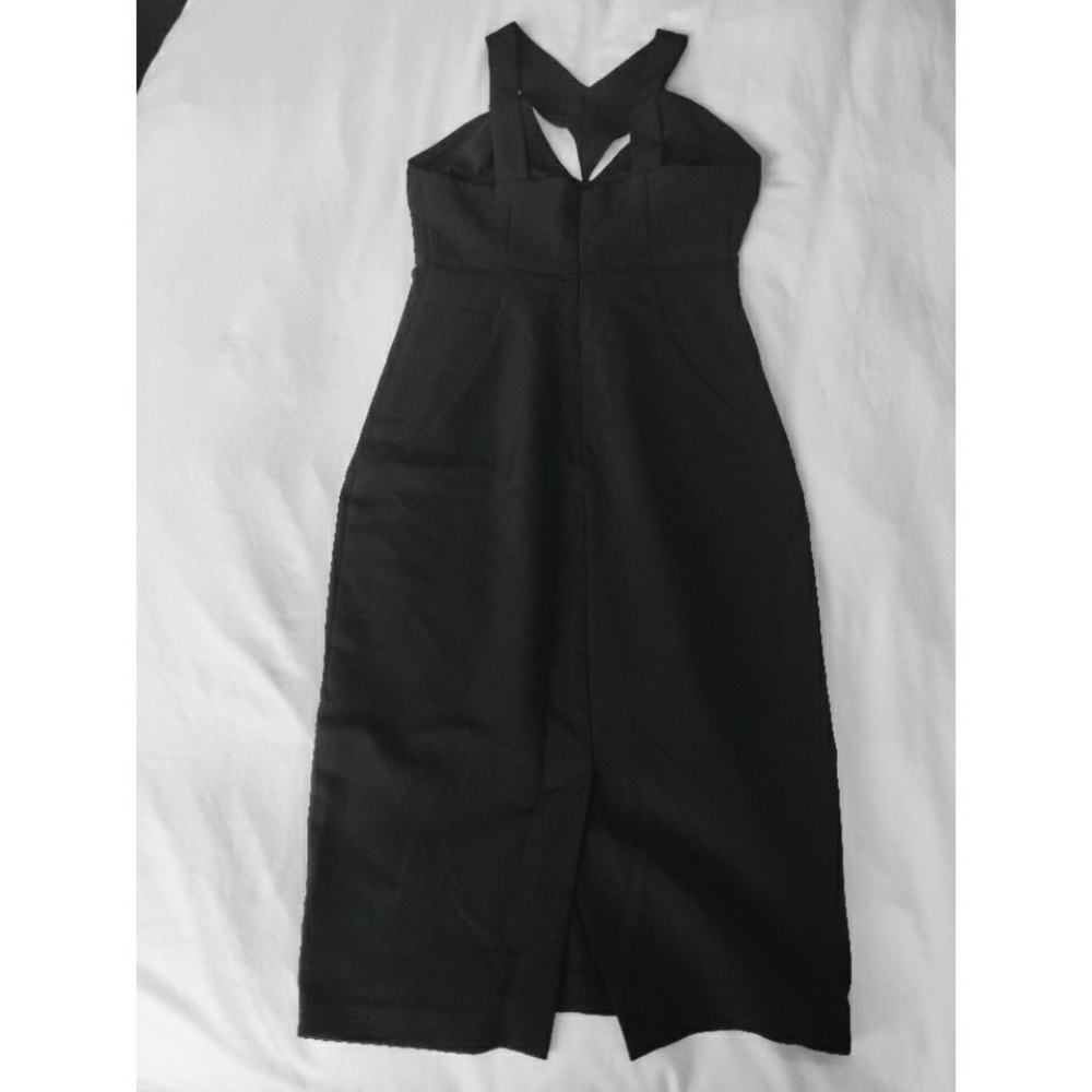 ✅ Midi Length black Bodycon dress size S - Picture 3 of 4